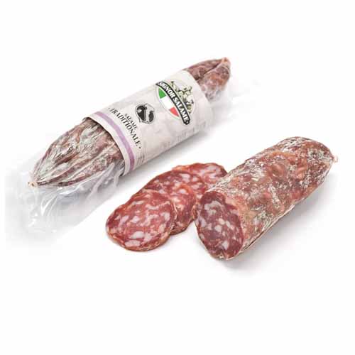 Salami traditioneel (naturel) (190 gram) - zeer zacht en vol van smaak