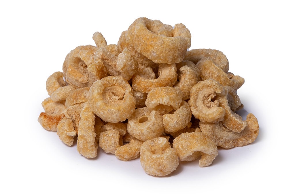 Knabbelspek (150 gram) - Gefrituurd rugspek