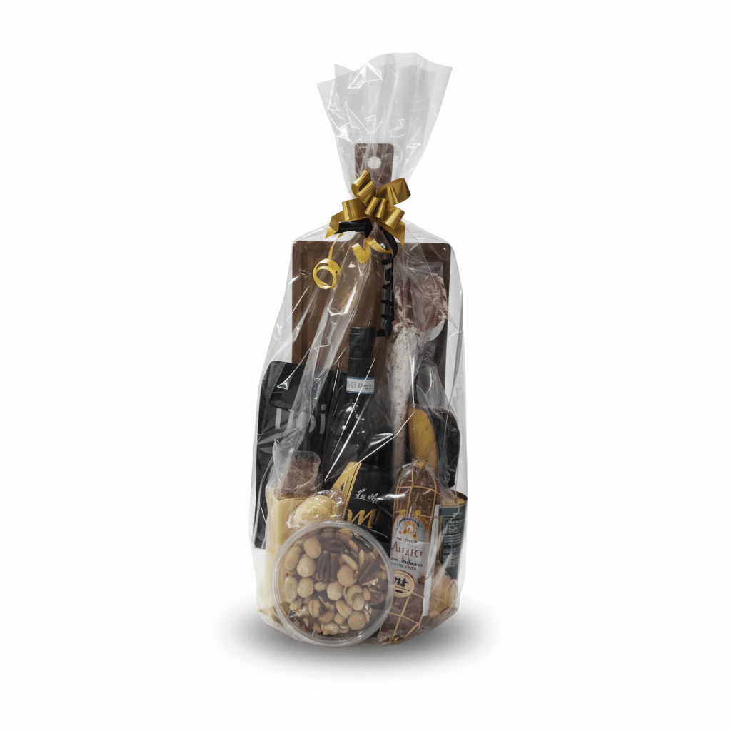In cadeaufolie + omdoos voor verzending